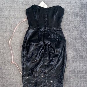 House of CB sequin strapless dress